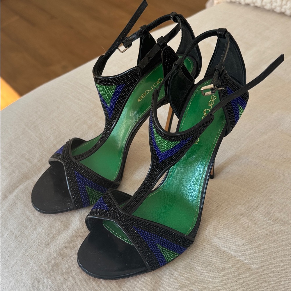STUNNING RARE SERGIO ROSSI HEELS 7